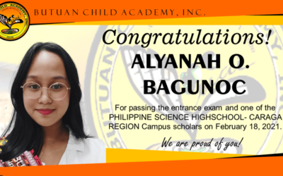 Congratulations Alyahah O. Bagunoc